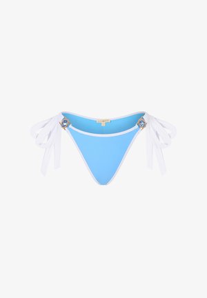 Moda Minx, CONTRAST BINDING AMOUR TIE SIDE BRAZILIAN - Bikini bottoms - powder blue