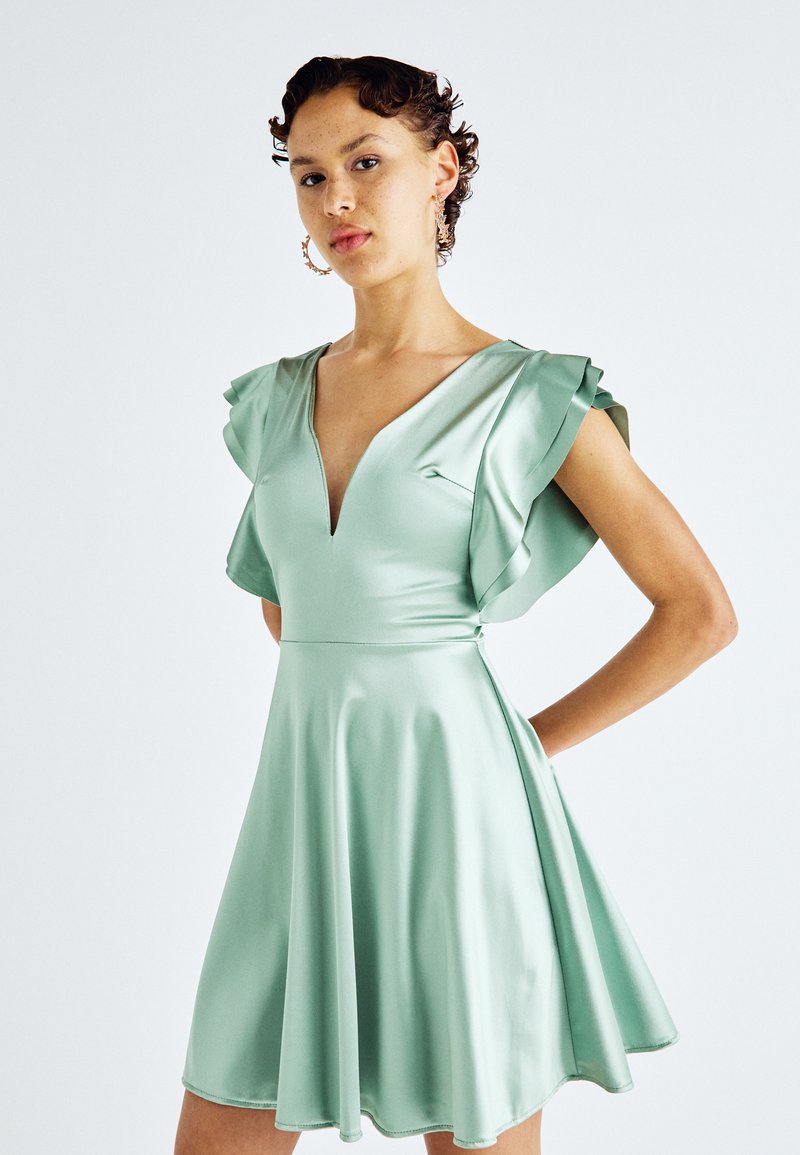 WAL G. WEDDING LUCIA SKATER DRESS Cocktailkleid/festliches Kleid dusty sage green/hellgrün