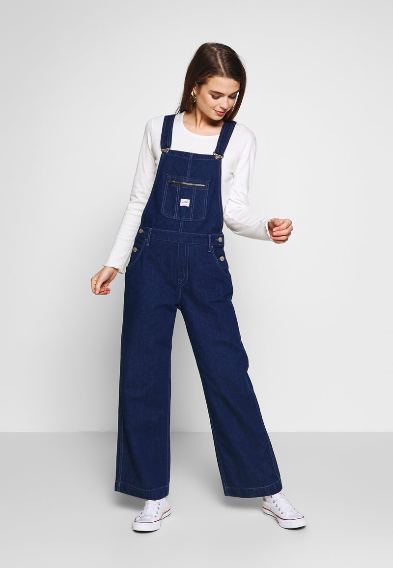 Lee WIDE BIB Dungarees dark yelt/darkblue denim Zalando.co.uk