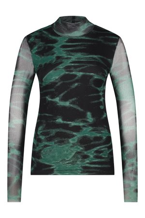 Colourful Rebel NEYO - Pikkade varrukatega topp - storm green