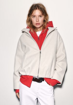 PULL&BEAR, BALLOON - BOMBER JACKET - Sweat zippé - beige