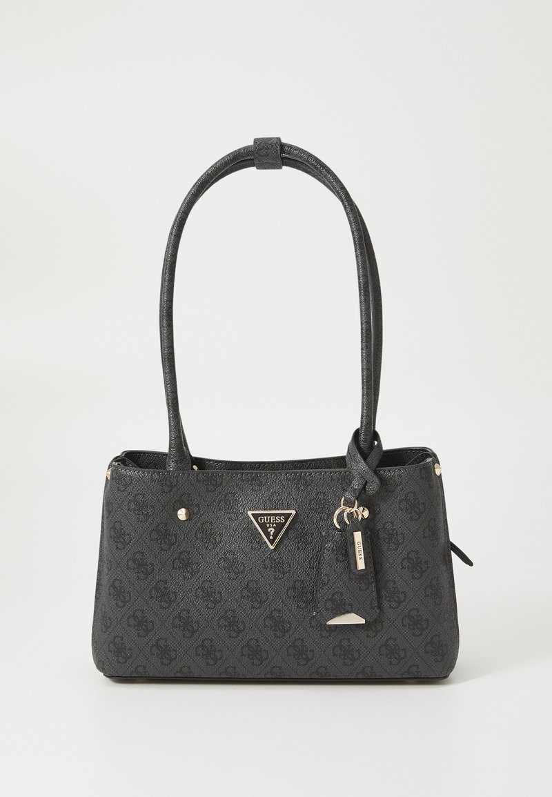 GUESS Meridian Shoulder Satchel | Mini Borsa A Tracolla Donna In Similpelle Color Avorio | Con Pochette Inclusa