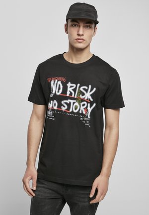 NO RISK NO STORY  - T-shirt imprimé - black