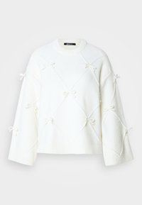 BOW SWEATER - Neule - gardenia