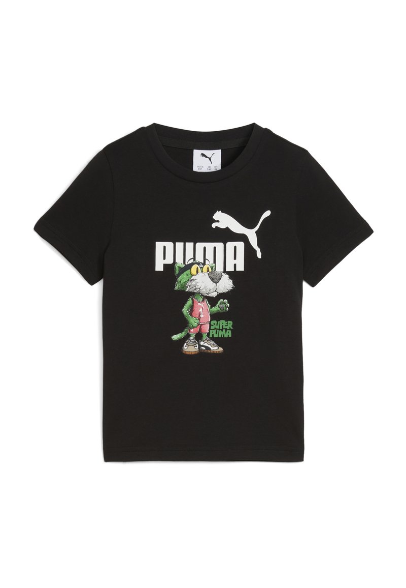 Puma T-shirt print zwart