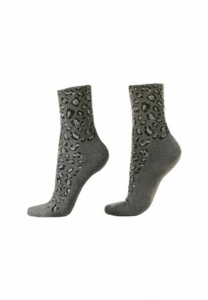 Strømper - grey animalier