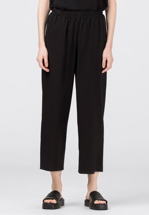 Stoffhose - black