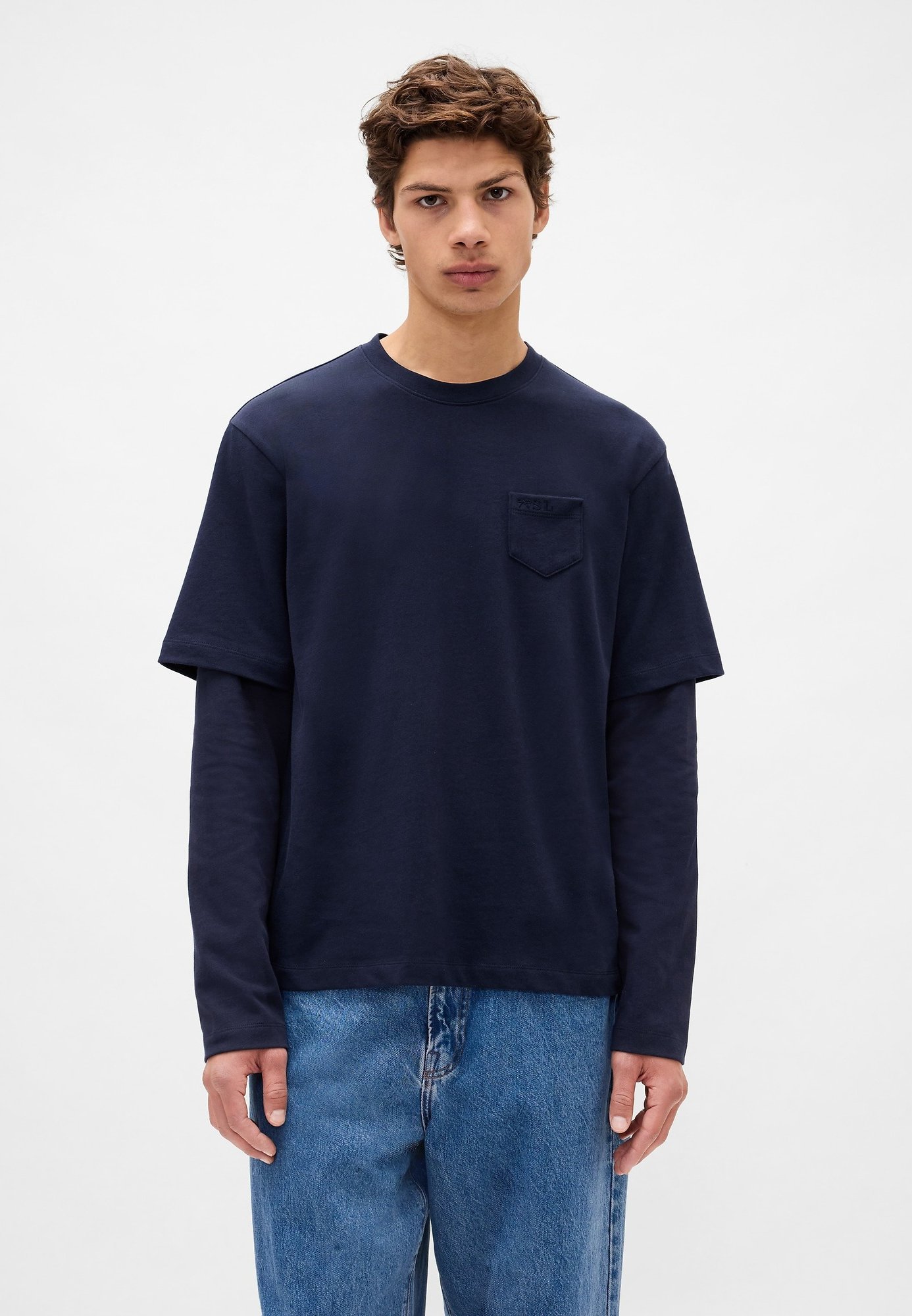 GAP GAP SANDY LIANG ADULT HEAVYWEIGHT ORGANIC COTTON LAYERED T