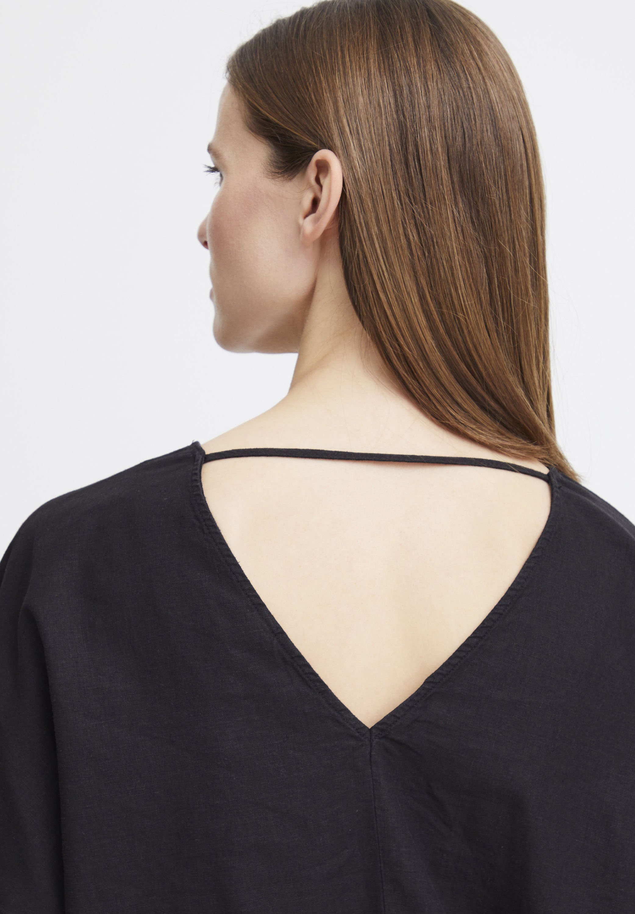 売れ筋商品|||ビーヤング シャツ レディース トップス BYFALAKKA VNECK BLOUSE - Blouse - black b.young BYFALAKKA VNECK BLOUSE - Blouse - black/black denim