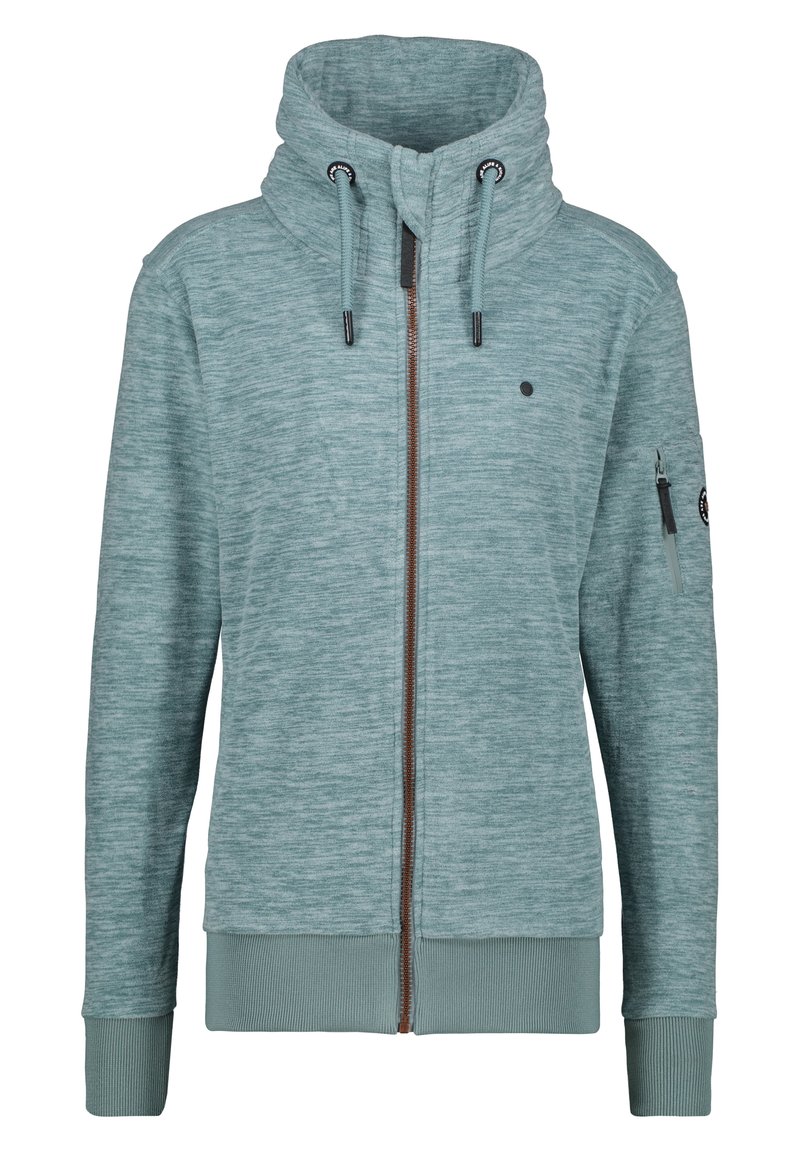 Bluză de molton cu fermoar