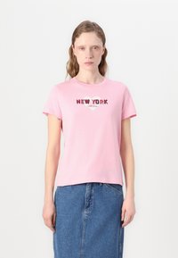 Tommy Jeans NYC  - Print T-shirt - pink sugar