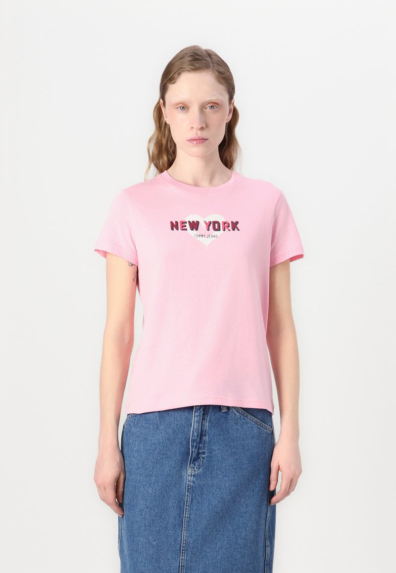 Tommy Jeans NYC  - Print T-shirt - pink sugar