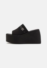 BULLA YELENA - Iešļūcenes ar papēdi - black