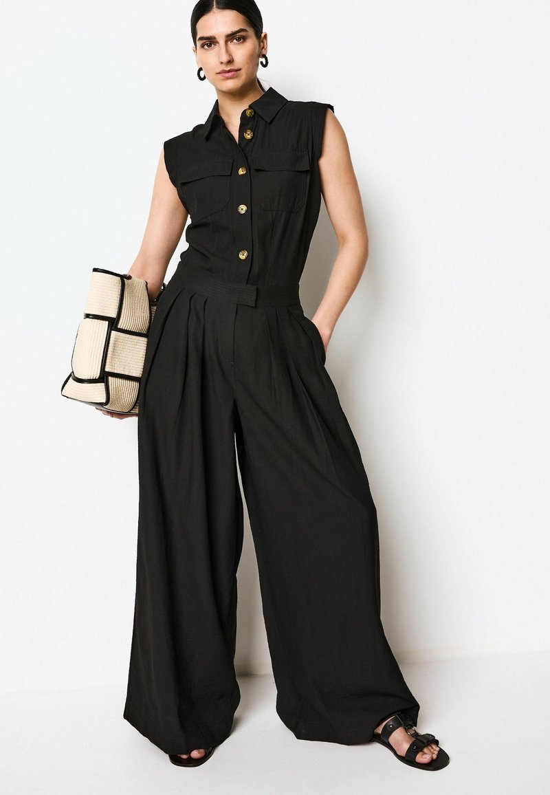 Next TEXTURED  - Jumpsuit - black