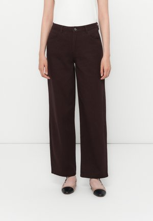 ONLBESSIE WIDE PANT - Široké nohavice - red mahogany