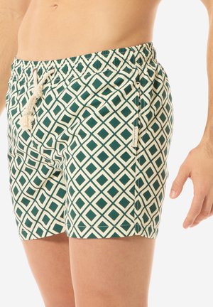 VIESTE - Swimming shorts - green white graphic print