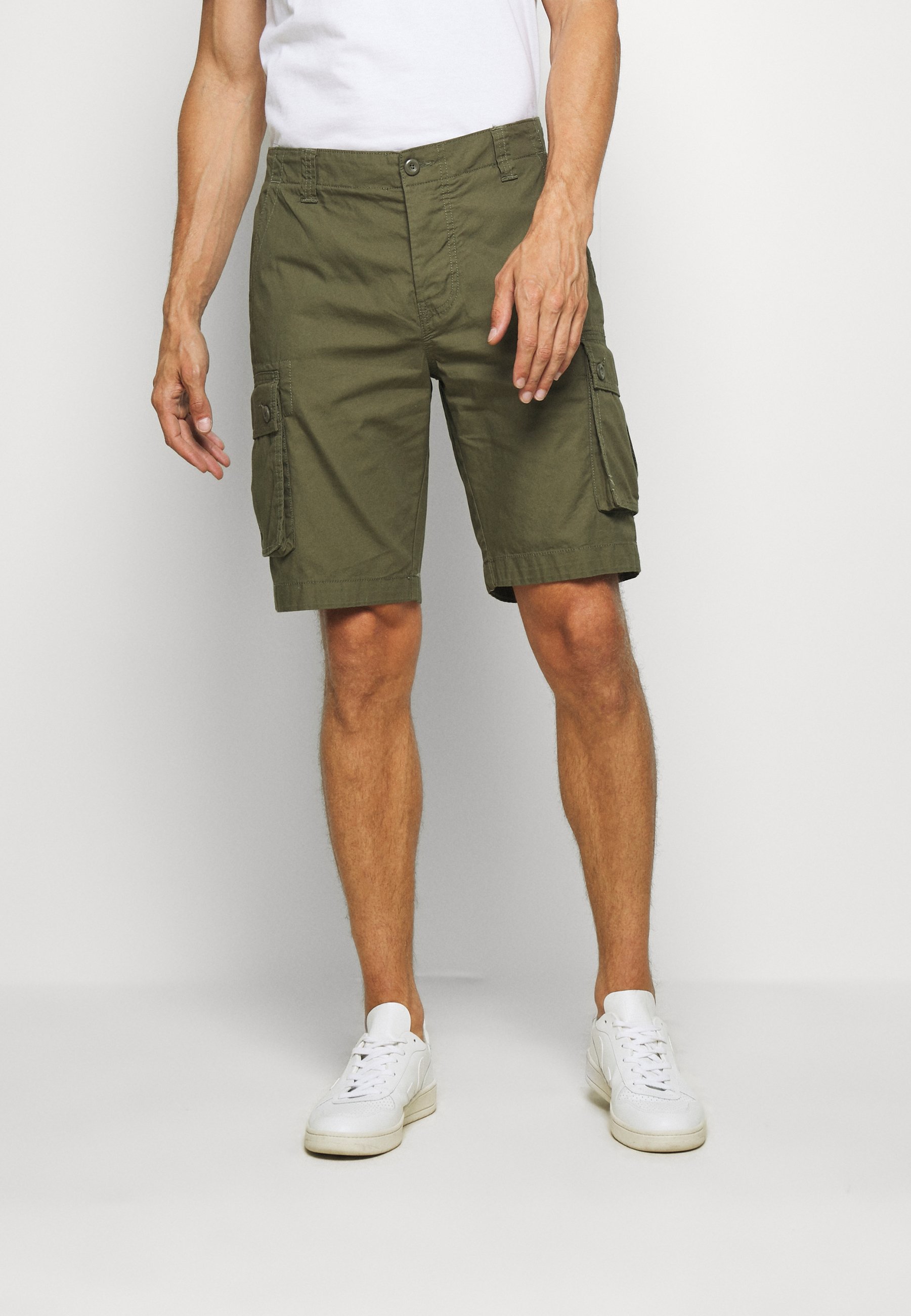 navy green shorts