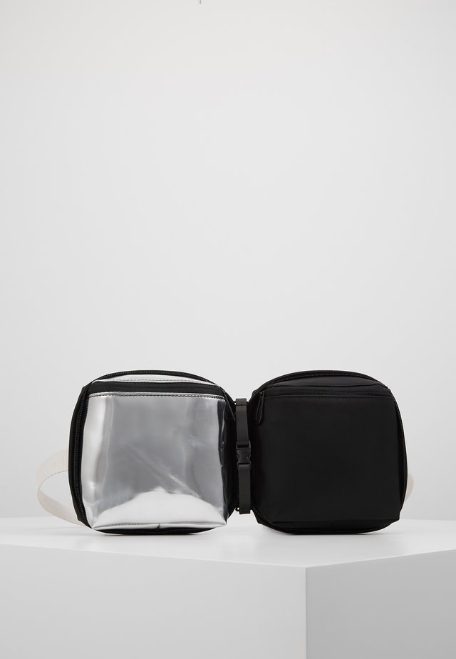 Across body bag - black/silver