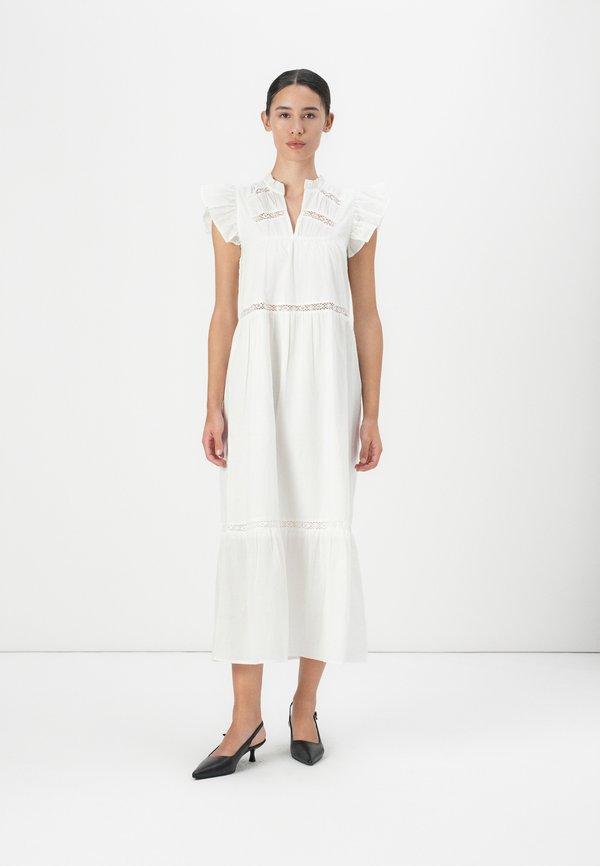 ONLSUNNY CAPSL FRILL DRESS  - Maxi dress - cloud dancer