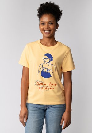 COFFEE IS A GOOD IDEA - T-shirt imprimé - nispero