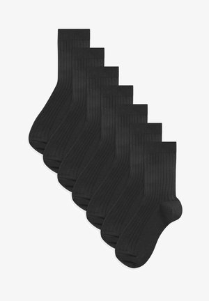 7 PACK - Čarape - black