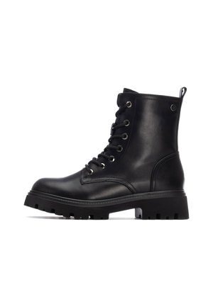 Stivaletti con plateau - black
