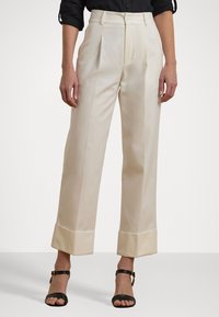 Lauren Ralph Lauren - Double Faced Cotton Ankle Trouser - Trousers - white Thumbnail Image 1
