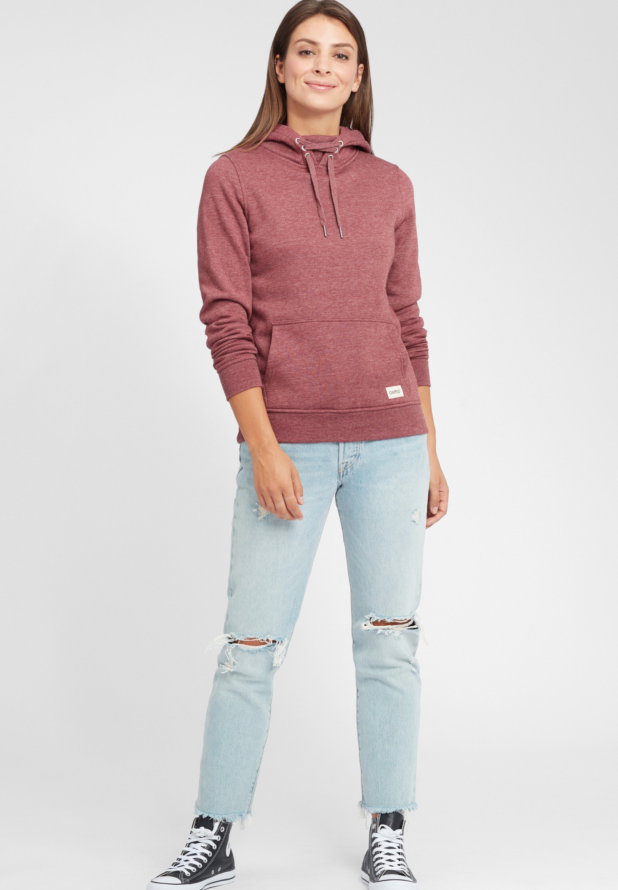 売れ筋商品|||オックスモ パーカー・スウェットシャツ レディース アウター OXOwena - Hoodie - wine red melange Women's Sweatshirts