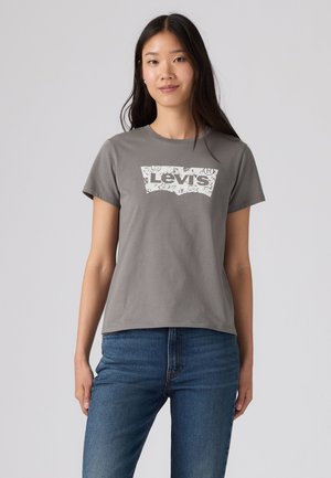 Levi's®, THE PERFECT TEE - Тениска с щампа - juliana bw fill smoked pearl