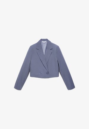 Terranova, CROP A RIGHE SOTTILI - Blazer - var avio