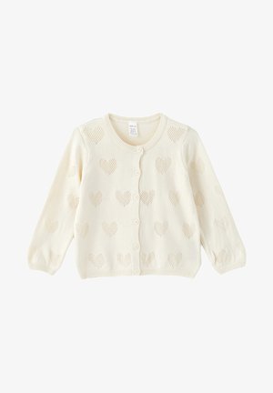 CREW NECK LONG SLEEVE - Kardigan - ecru