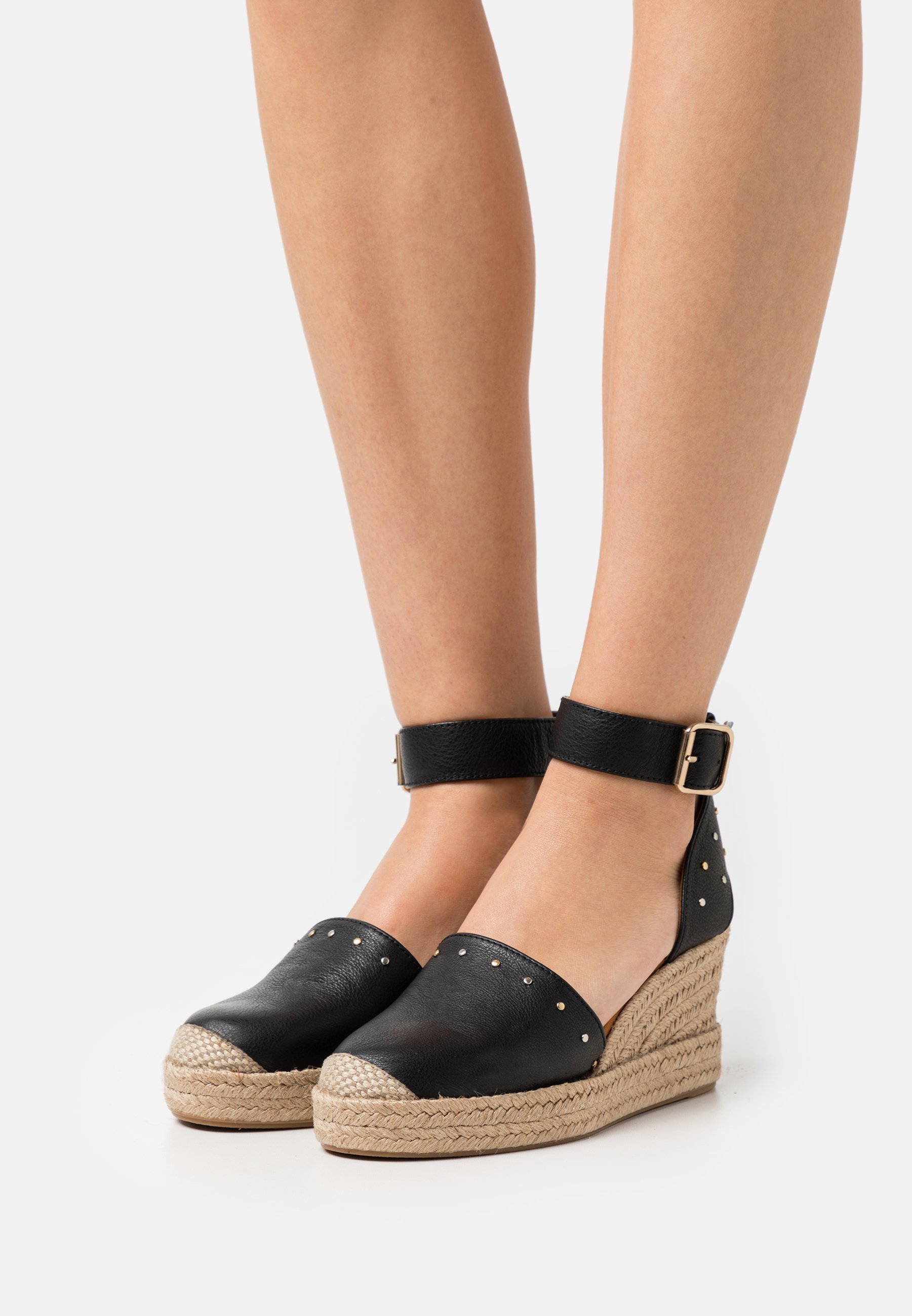 Unisa CURSAL - Espadrilles - sar black/zwart - Zalando.be