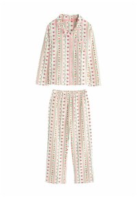 Next REGULAR FIT CHRISTMAS BUTTON THROUGH SET - Pyjama set - red/cream bow candy cane
