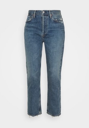 Agolde RILEY - Straight leg jeans - frequency medium indigo
