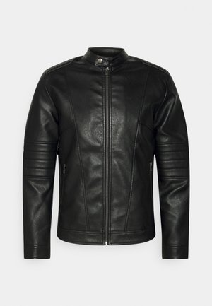 JJLEON JACKET - Giacca in similpelle - black