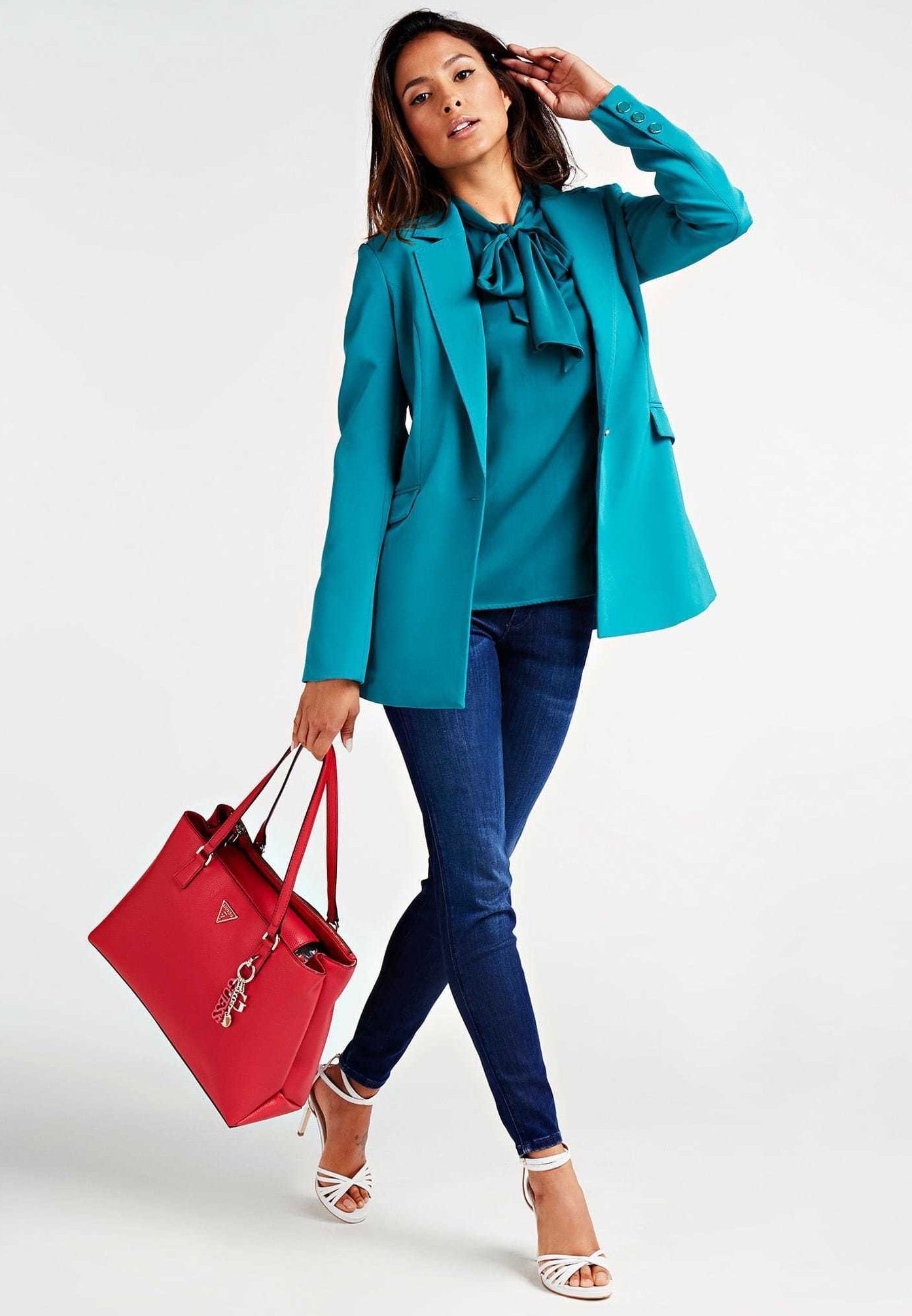 guess becca luxury satchel