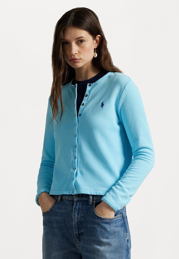 FRENCH TERRY CARDIGAN - Cardigan - turquoise nova