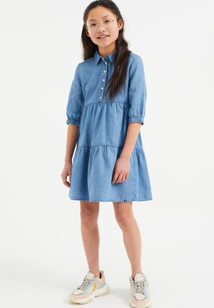 MET EMBROIDERY - Spijkerjurk - blue