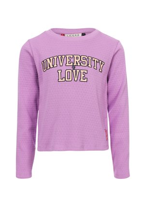 CROPPED SLUB - Longsleeve - lila