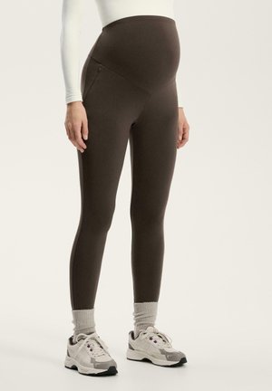WARM ANKLE-LENGTH MATERNITY - Pajkice - brown
