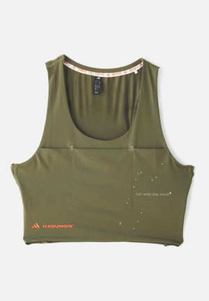 adidas Performance ADI365 HERMANOS KOUMORI CROP TOP - Débardeur - olive strata