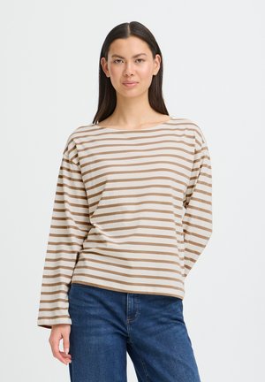 IHMIRA BOATNECK LS2 - Langarmshirt - sepia tint cloud dancer