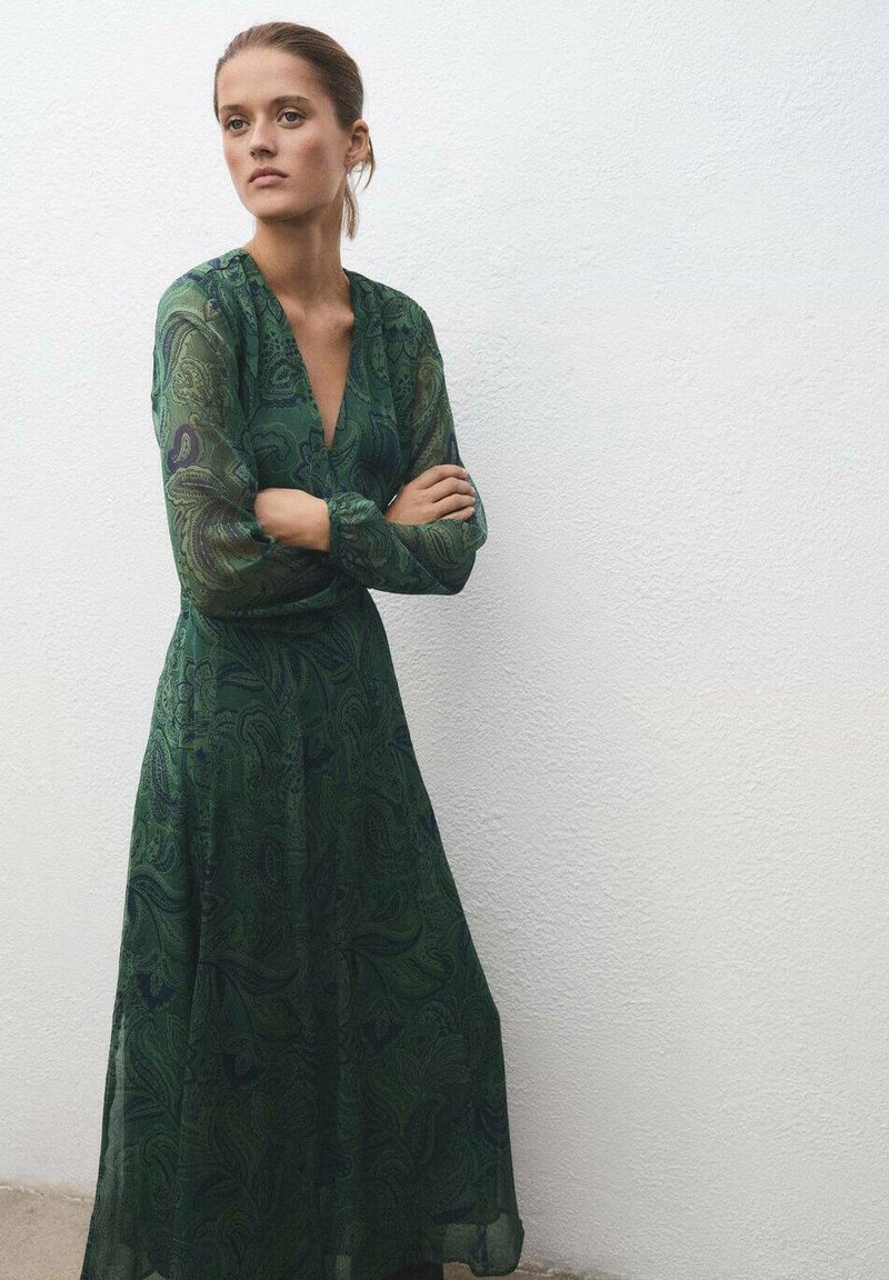 Mango Vestito casual green/verde