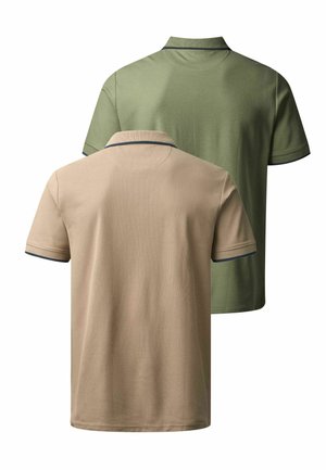MCS, MCLAKE 2-PACK POLO - Poloshirts - beetle silver mink