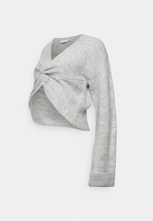 MAMALICIOUS MLSVALA CROP - Jumper - light grey