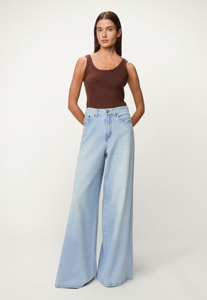 MARLENE - Flared jeans - light blue