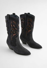 Next CUT OUT DETAIL WESTERN- REGULAR FIT - Botines camperos - navy