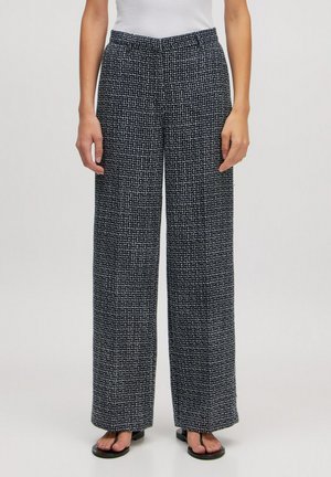 NALANI - Stoffhose - weiß mischfarben schwarz