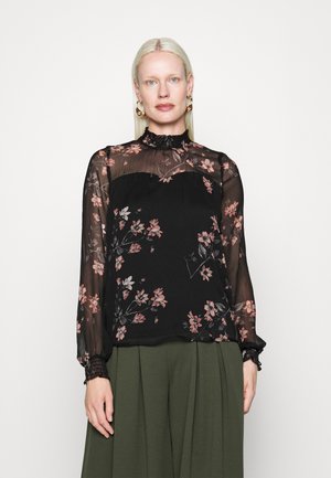 Vero Moda Tall VMMARYA  HIGHNECK TOP  - Blouse - black