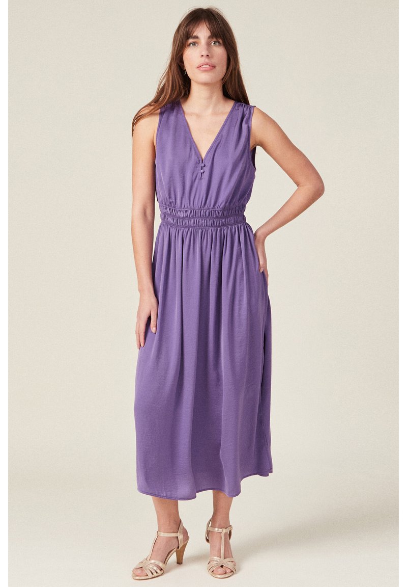 BONOBO Jeans PLISSIERTES - Jurk - violet foncé